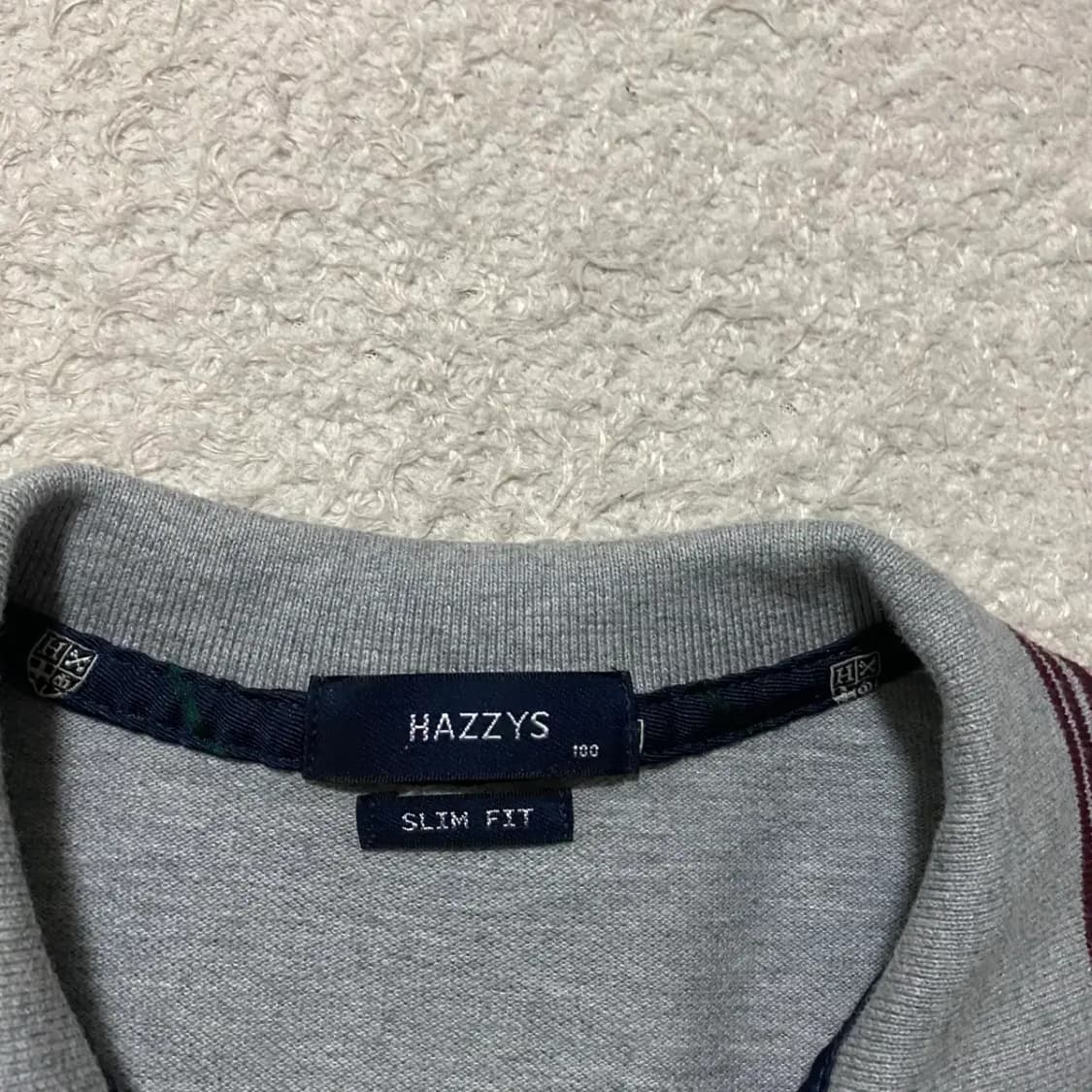 헤지스 반팔 카라티 슬림핏 100 상품이미지2