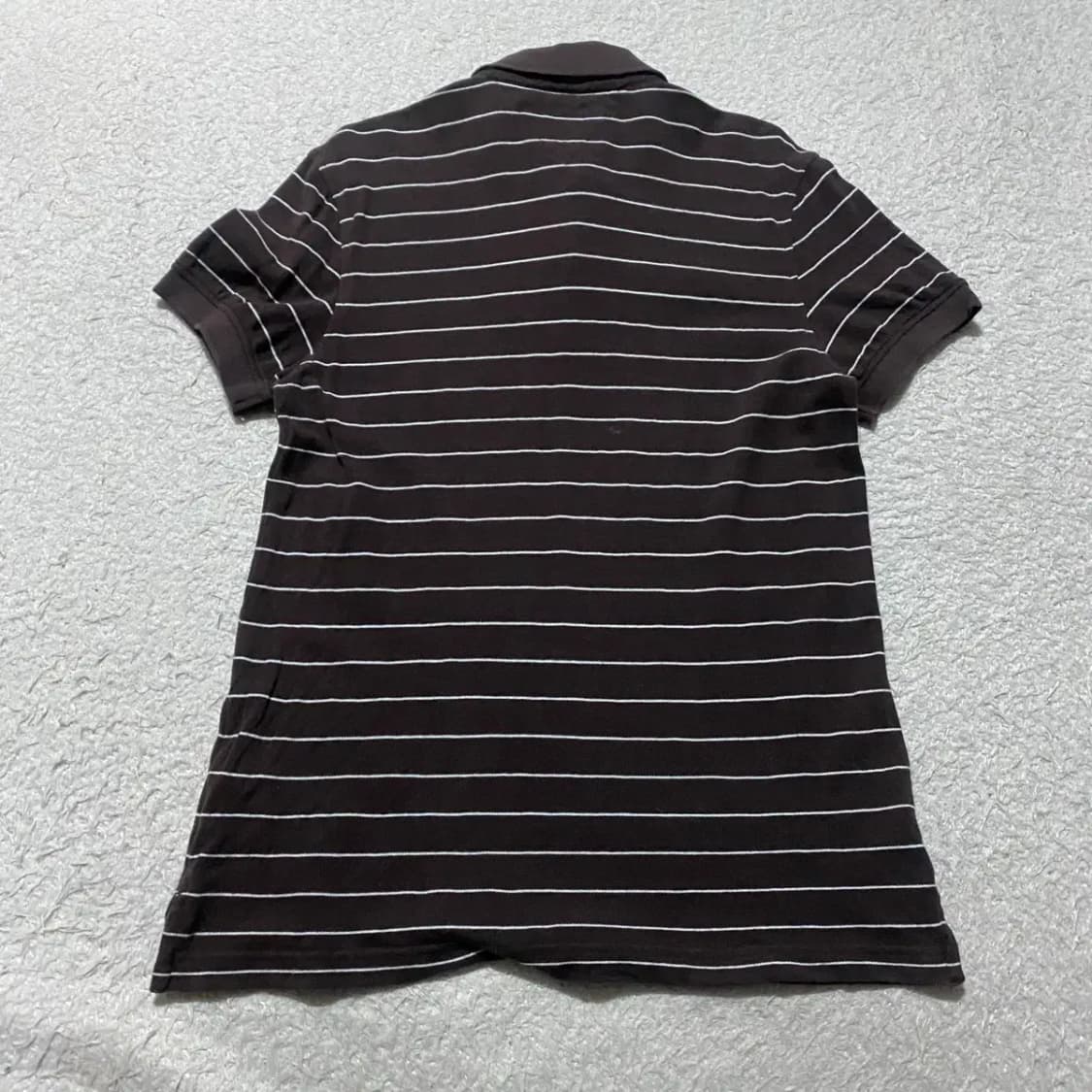 타미힐피거 브라운 스트라이프 반팔 카라티 m 상품이미지5