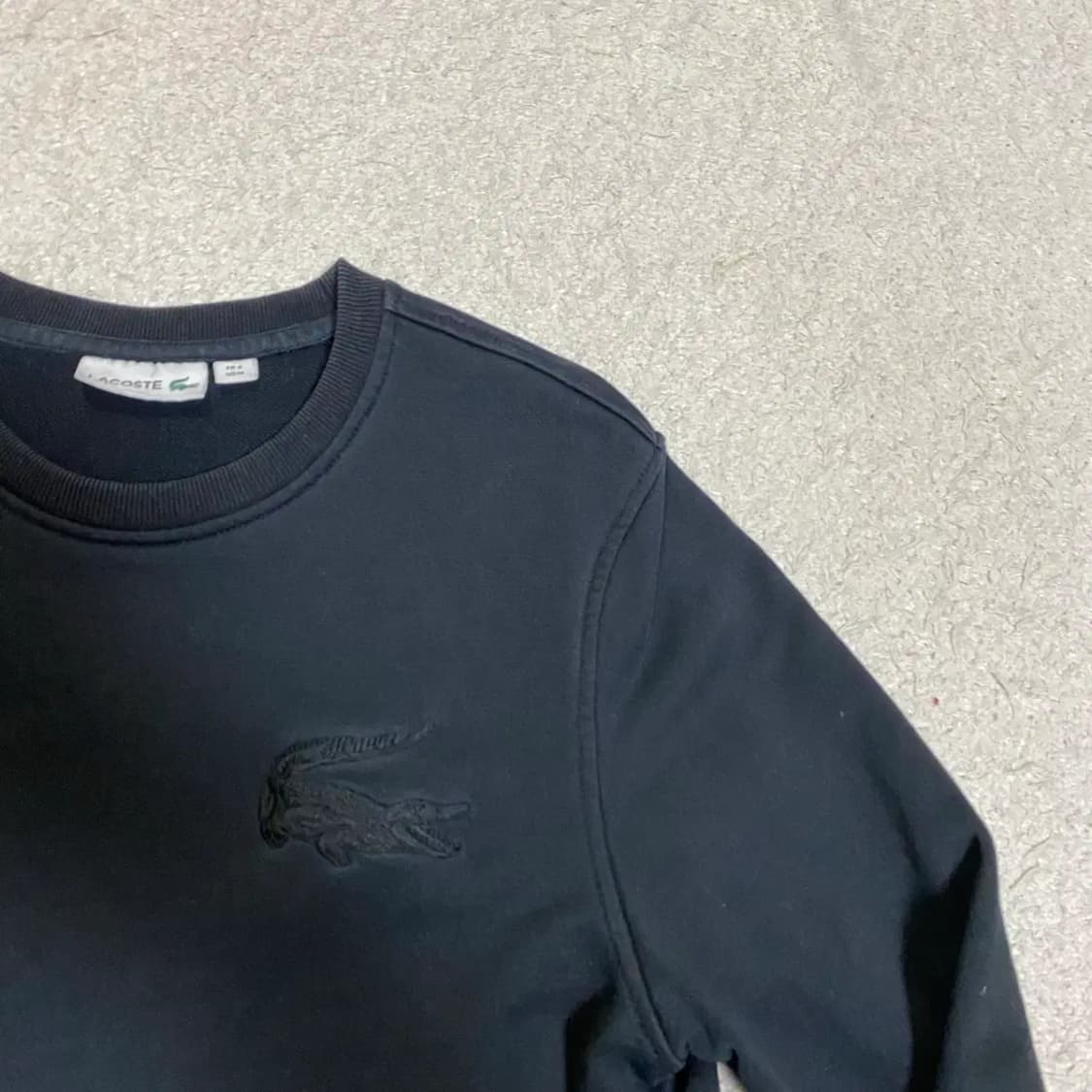 라코스테 블랙 맨투맨 티셔츠 m 상품이미지2