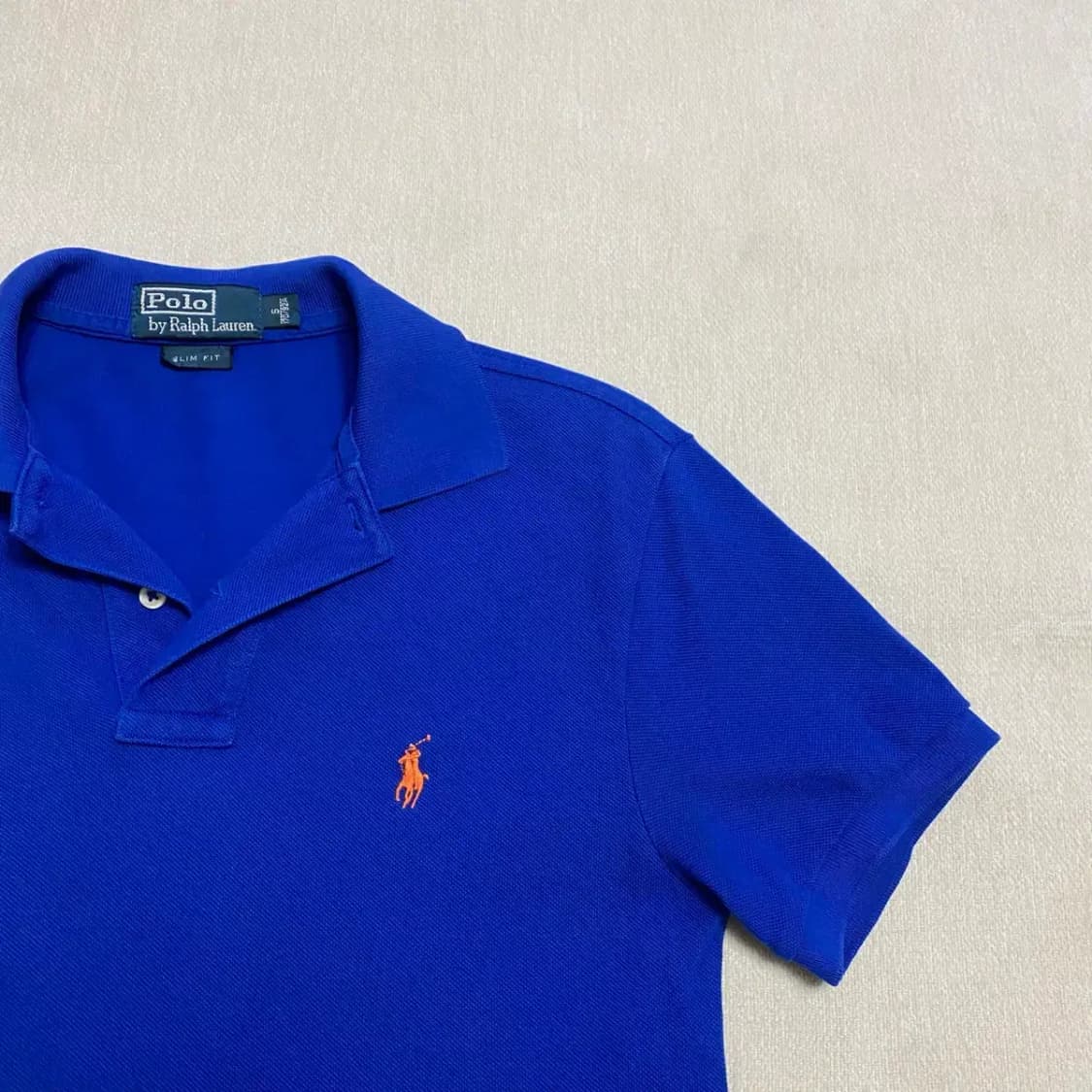 폴로 랄프로렌 슬림핏 반팔 카라티 s 상품이미지3
