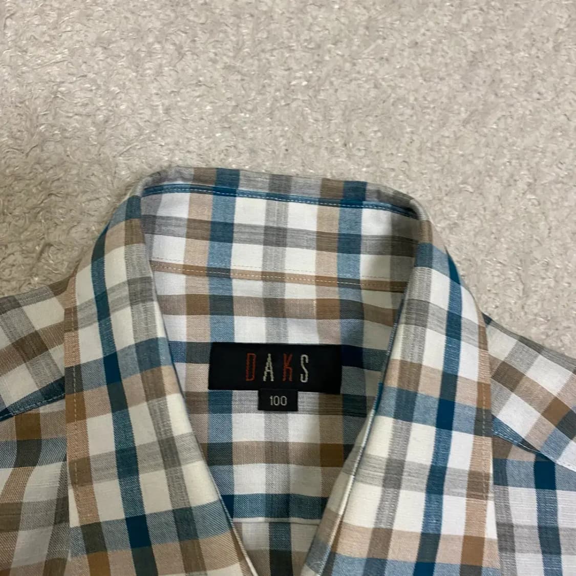 닥스 체크 반팔 셔츠 100 상품이미지4