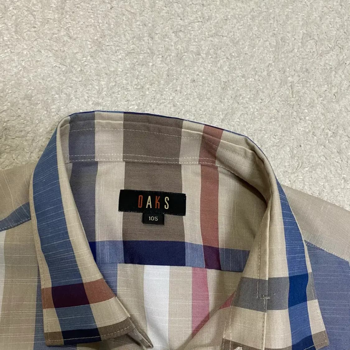 닥스 반팔 셔츠 체크 105 상품이미지3