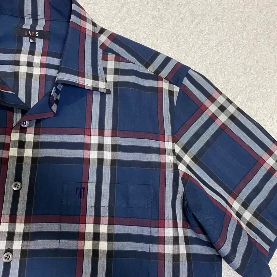 닥스 반팔 셔츠 체크 100 상품이미지2