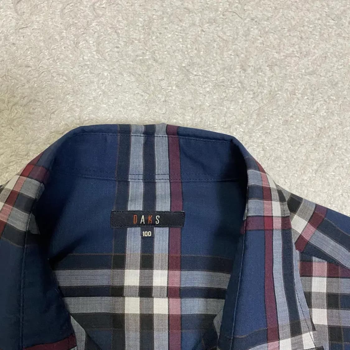 닥스 반팔 셔츠 체크 100 상품이미지3