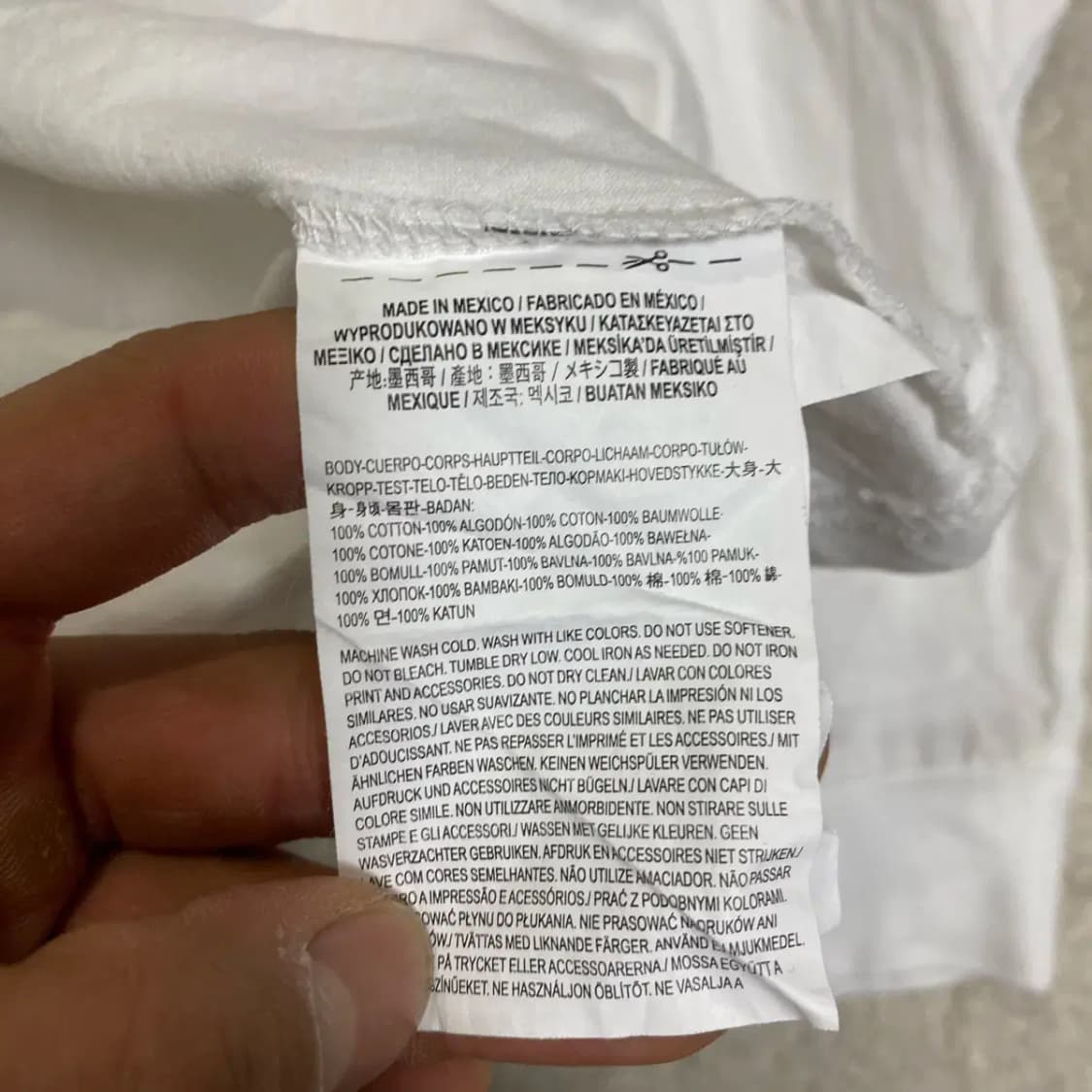 반스 롱슬리브 긴팔티 화이트 m 상품이미지4