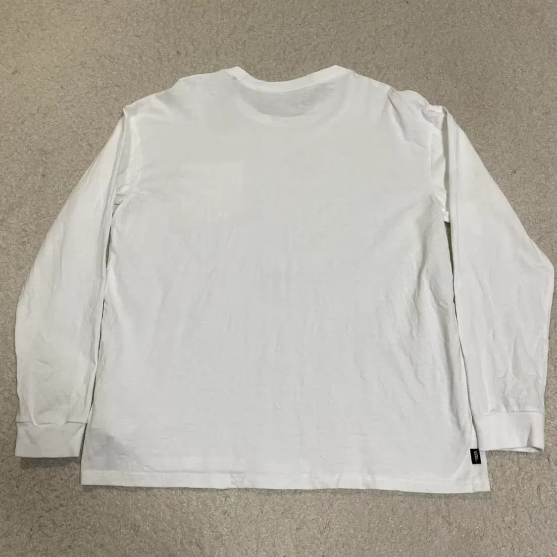 반스 롱슬리브 긴팔티 화이트 m 상품이미지6