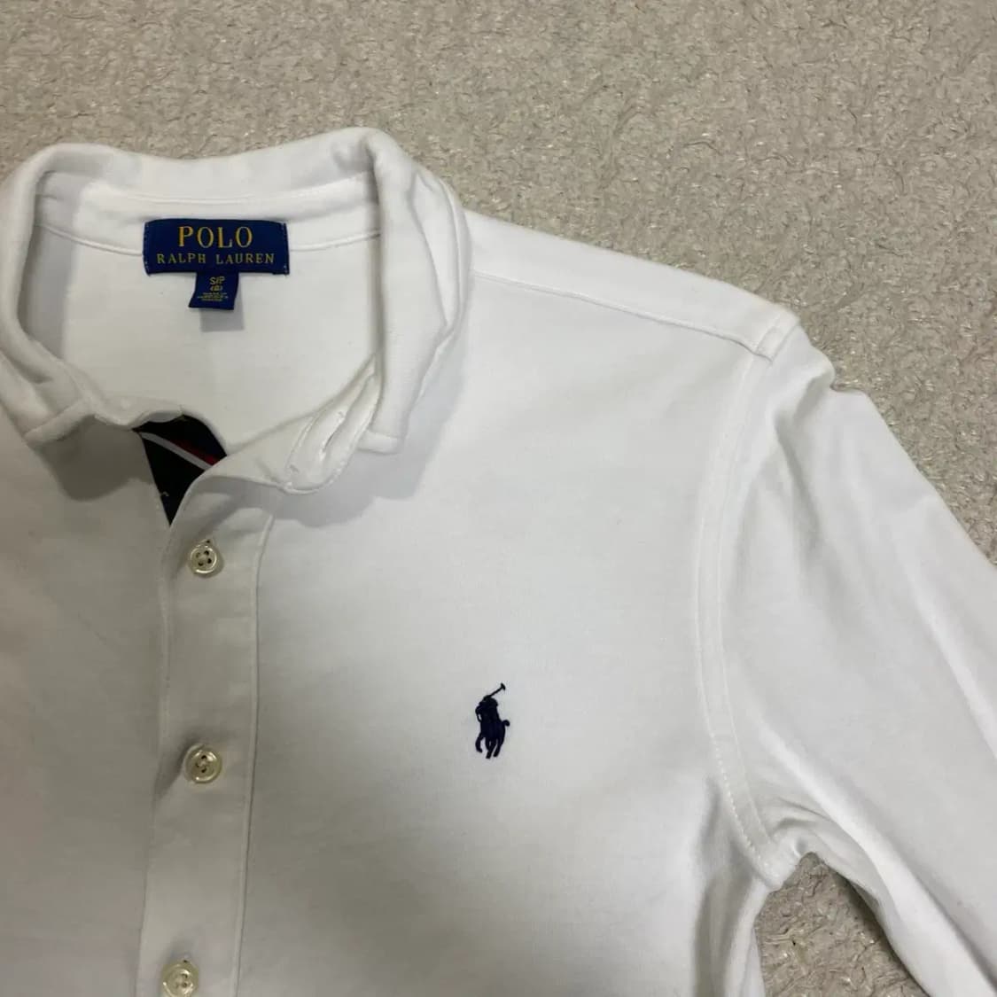 폴로 랄프로렌 아동 키즈 화이트 긴팔 셔츠 s 8 상품이미지4