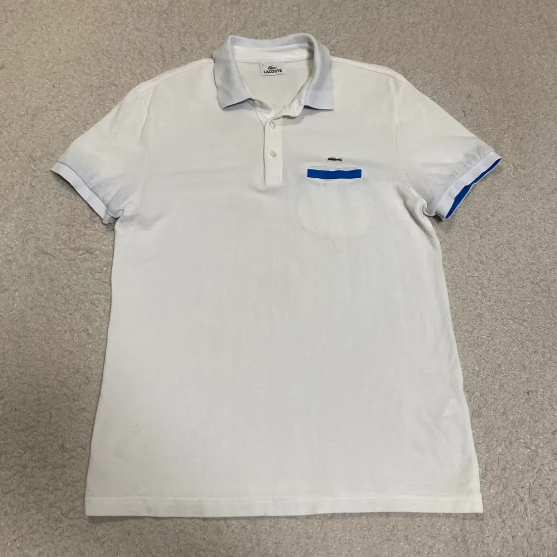 라코스테 반팔 카라티 화이트 100 상품이미지1