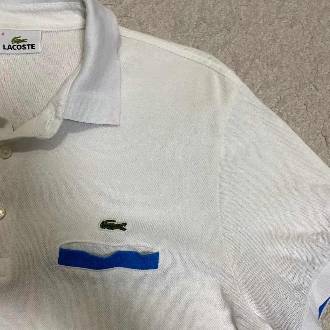 라코스테 반팔 카라티 화이트 100 상품이미지2