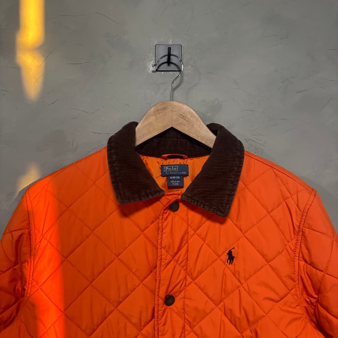 폴로 랄프로렌 퀄팅 경량패딩 오렌지 상품이미지2