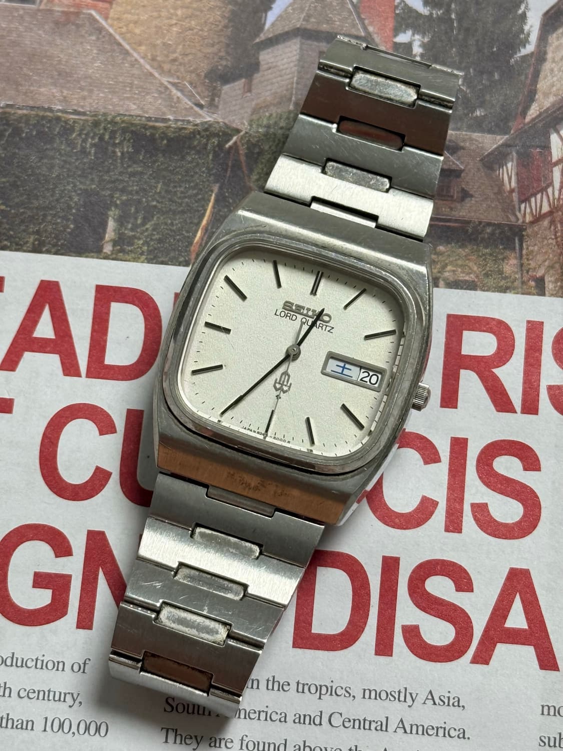 Seiko 세이코 쿼츠 Lord Quartz 스퀘어 Day-Date 19 상품이미지8
