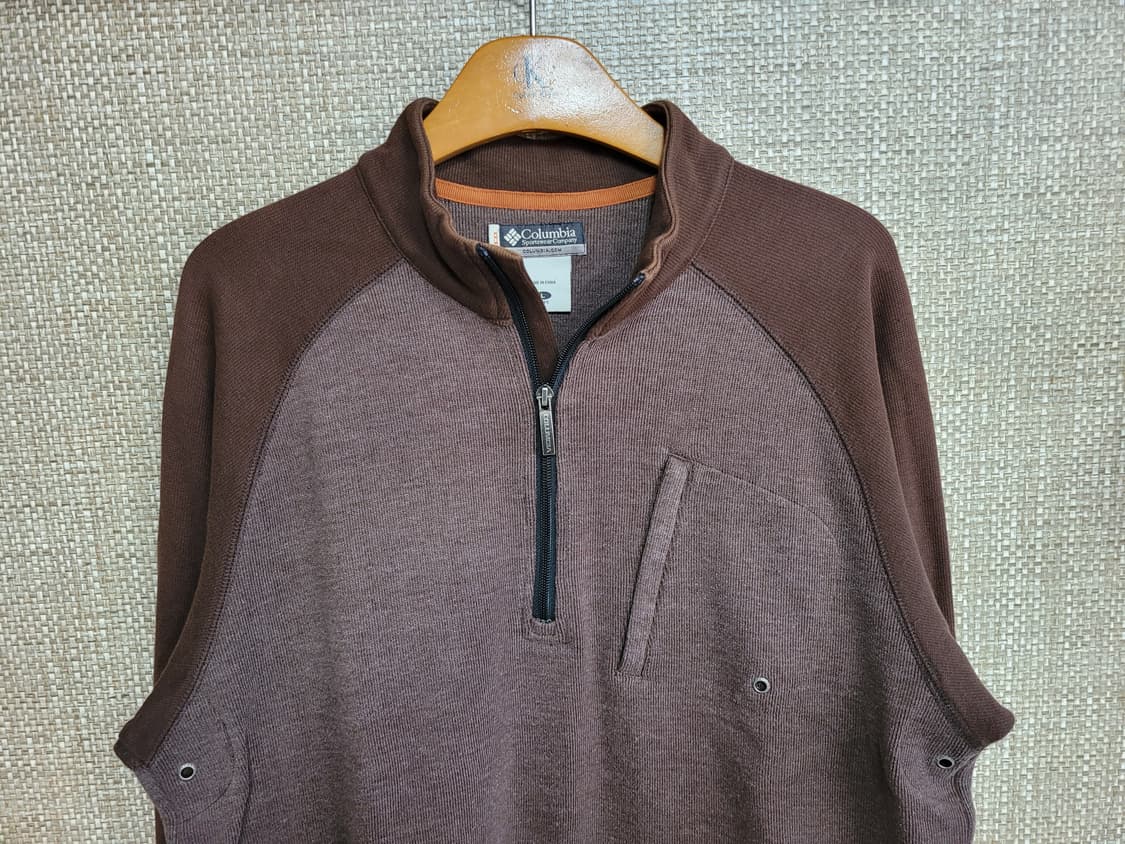 L 105사이즈 컬럼비아 집업 니트 등산 아웃도어 빈티지 상품이미지2
