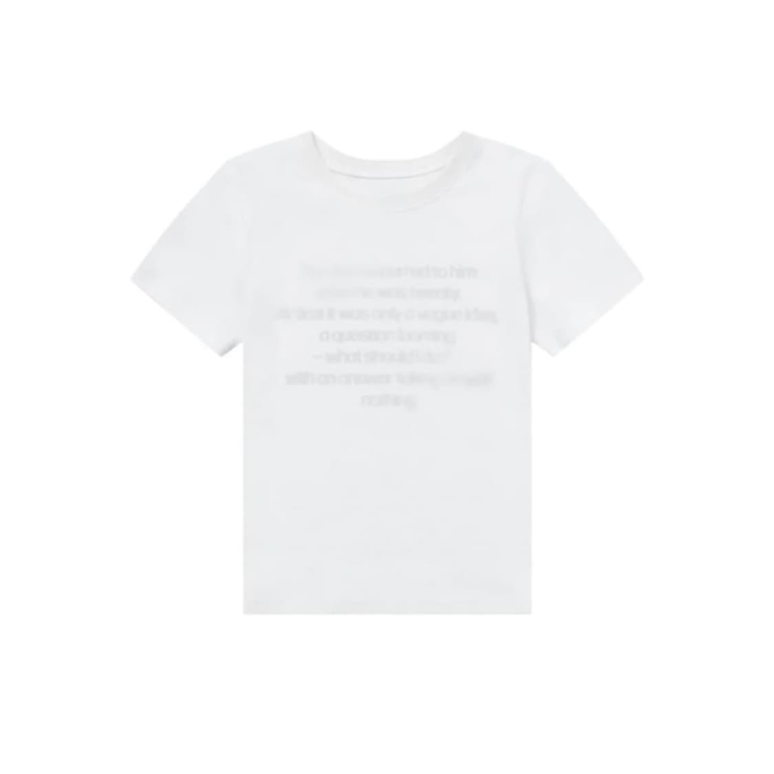 미세키서울 Lettering short sleeves WHITE 상품이미지3