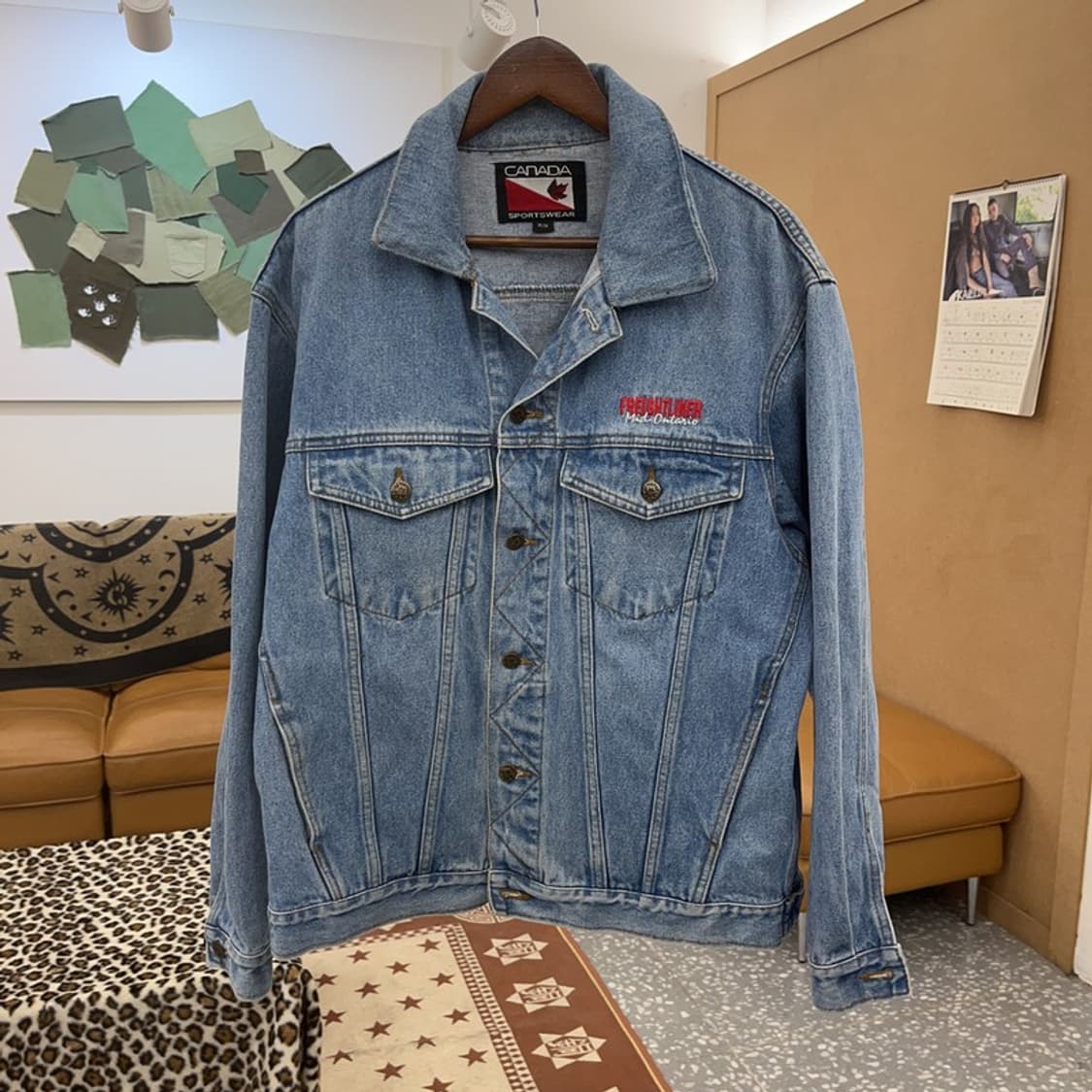 캐나다 스포츠웨어 빈티지 레트로 트러커 데님자켓 M C09572 상품이미지3