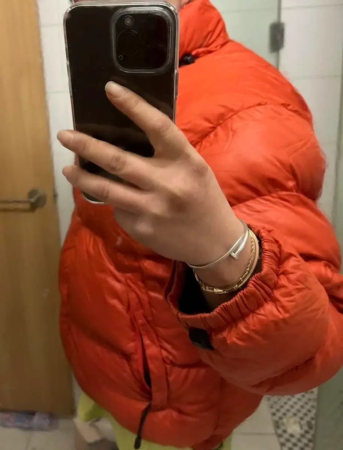 노스페이스 700눕시 오렌지 센터로고 L 상품이미지3