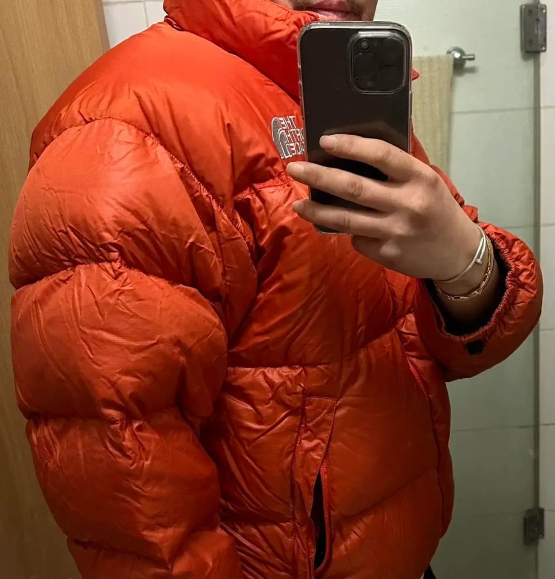 노스페이스 700눕시 오렌지 센터로고 L 상품이미지4