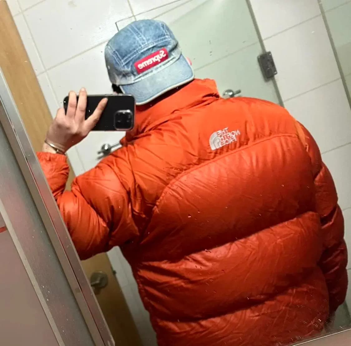 노스페이스 700눕시 오렌지 센터로고 L 상품이미지5