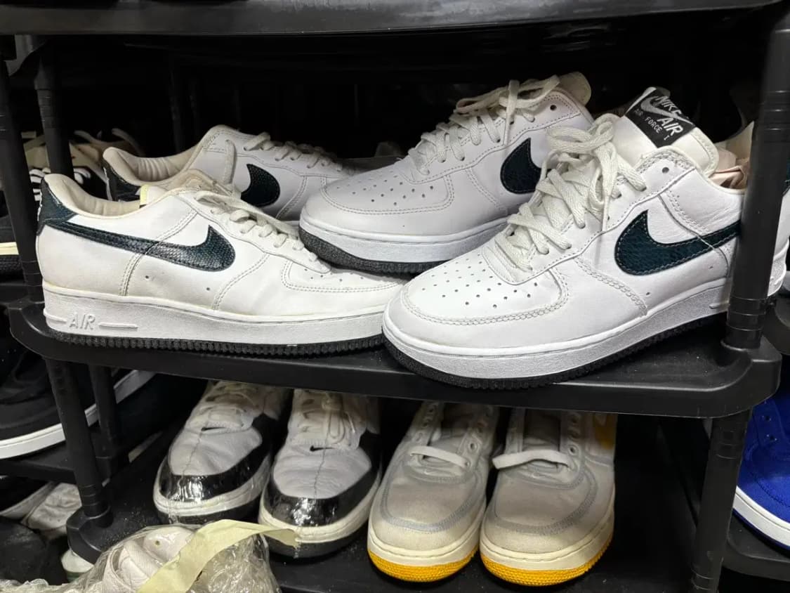 나이키 에어포스1 로우 남뱀피 상품이미지9