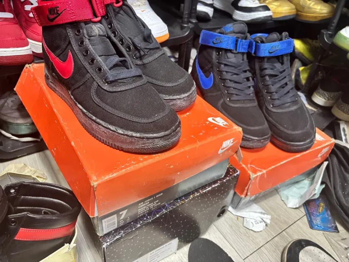 Nike 에어 포스 하이 cvs 94' 검빨 새제품 상품이미지1