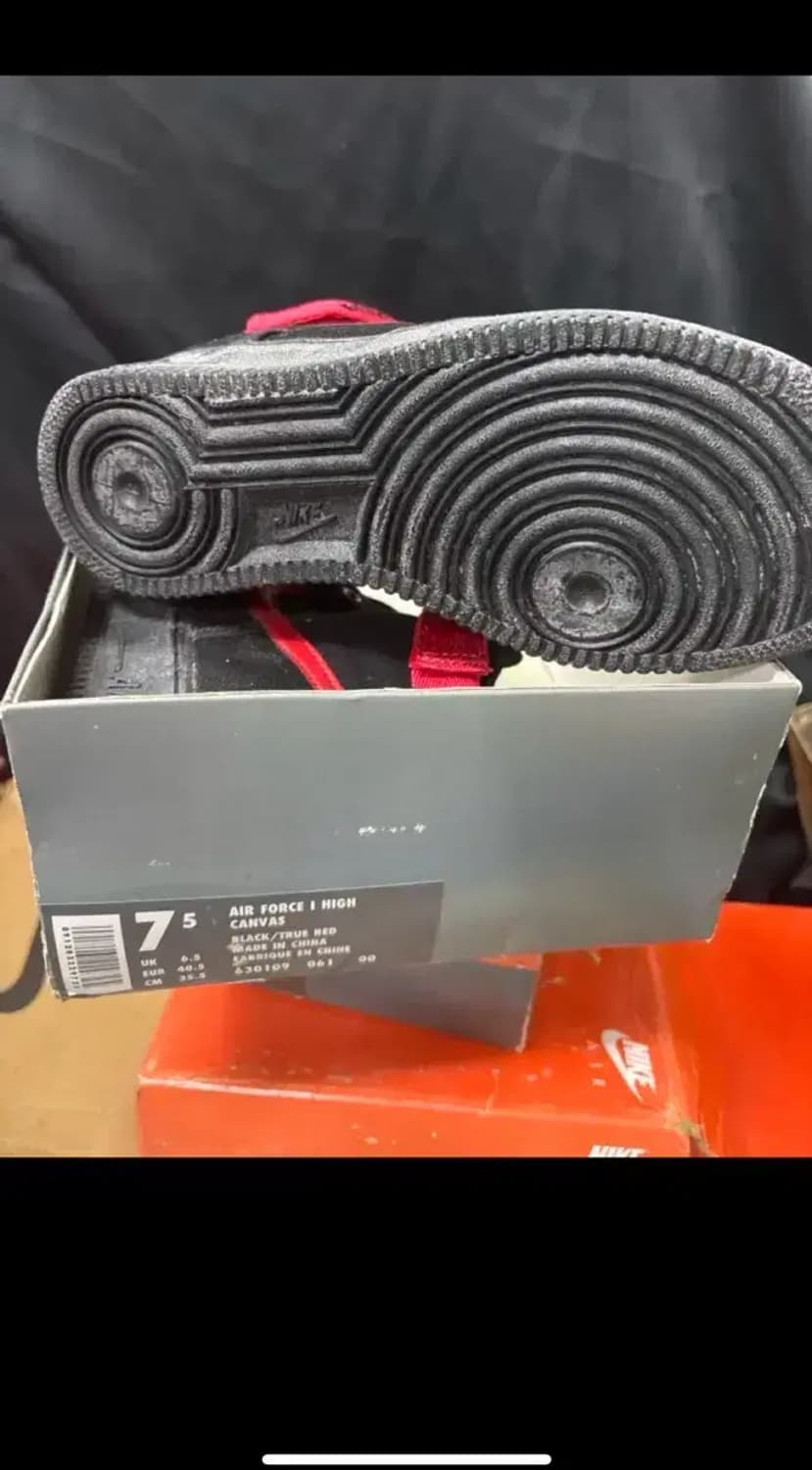 Nike 에어 포스 하이 cvs 94' 검빨 새제품 상품이미지3