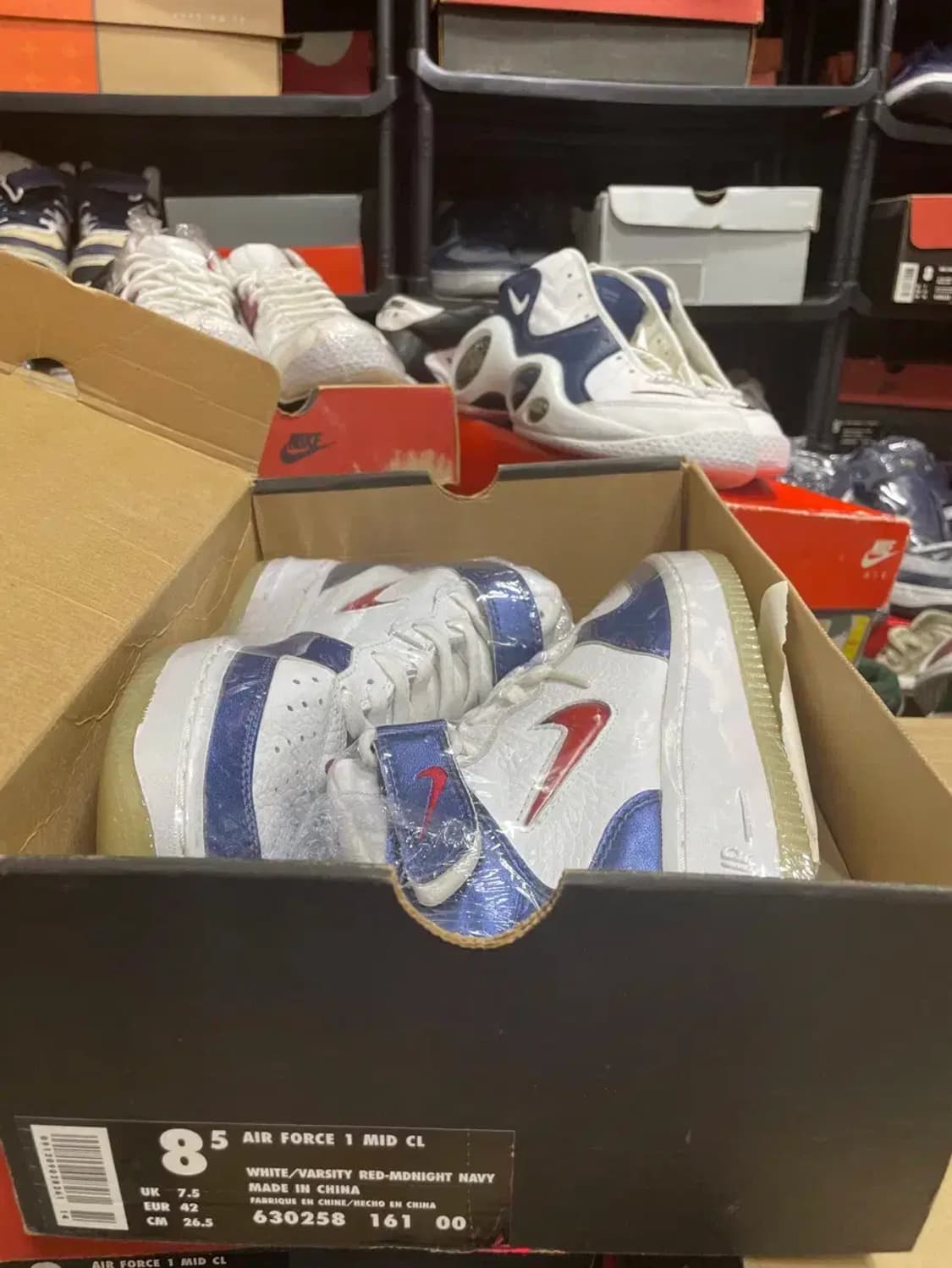 (NIKE) 나이키 에어 포스 1 미드 CL 인디1 신품 상품이미지1