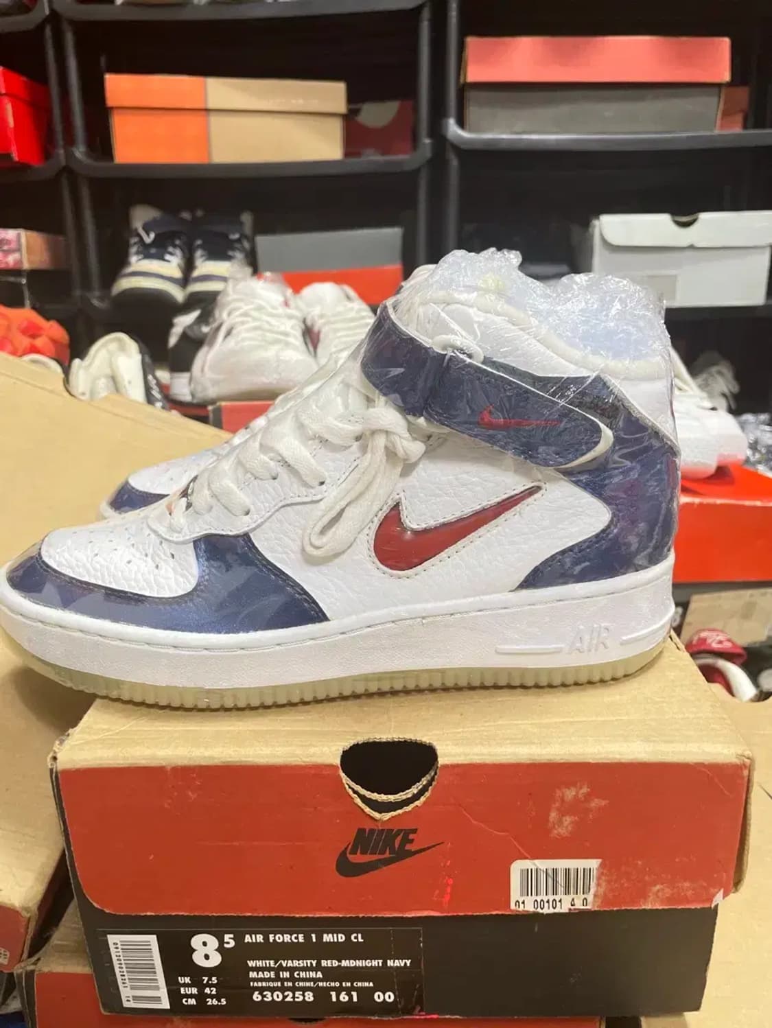 (NIKE) 나이키 에어 포스 1 미드 CL 인디1 신품 상품이미지4