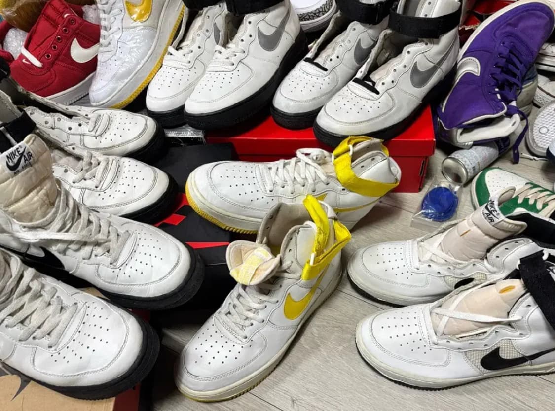 나이키 에어포스1 하이 검은 완창og 상품이미지1