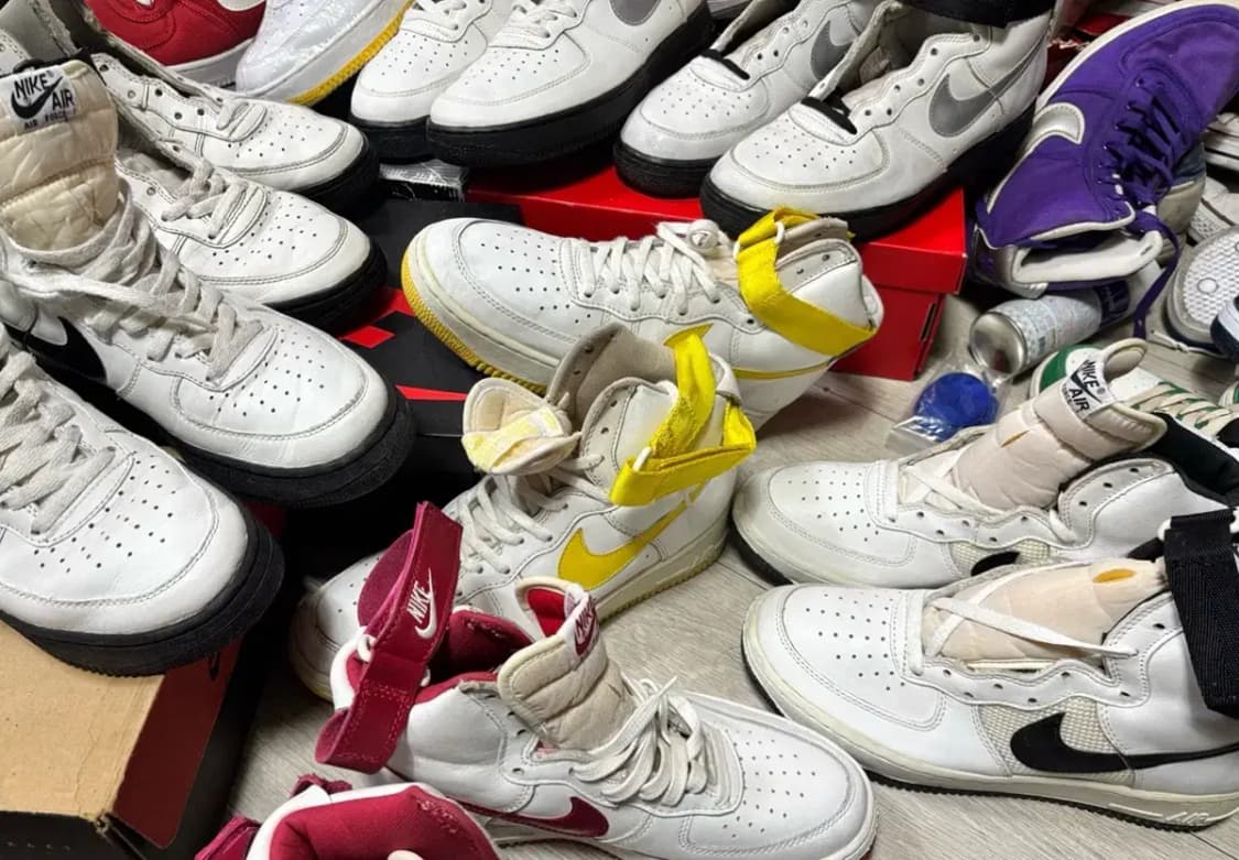 나이키 에어포스1 하이 검은 완창og 상품이미지2