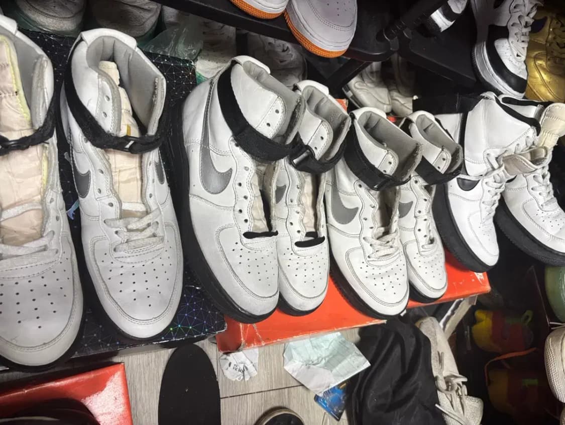 나이키 에어포스1 하이 검은 완창og 상품이미지6