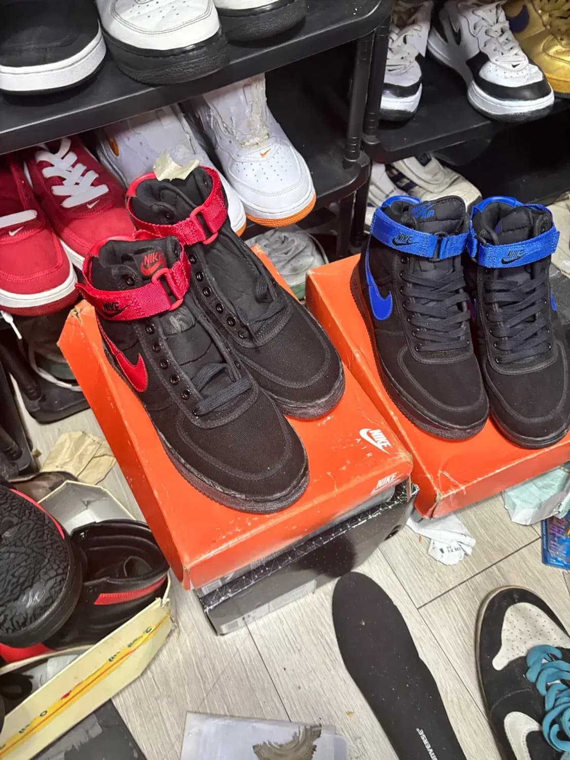 나이키 에어포스 1cvs  하이 검빨 255 상품이미지3