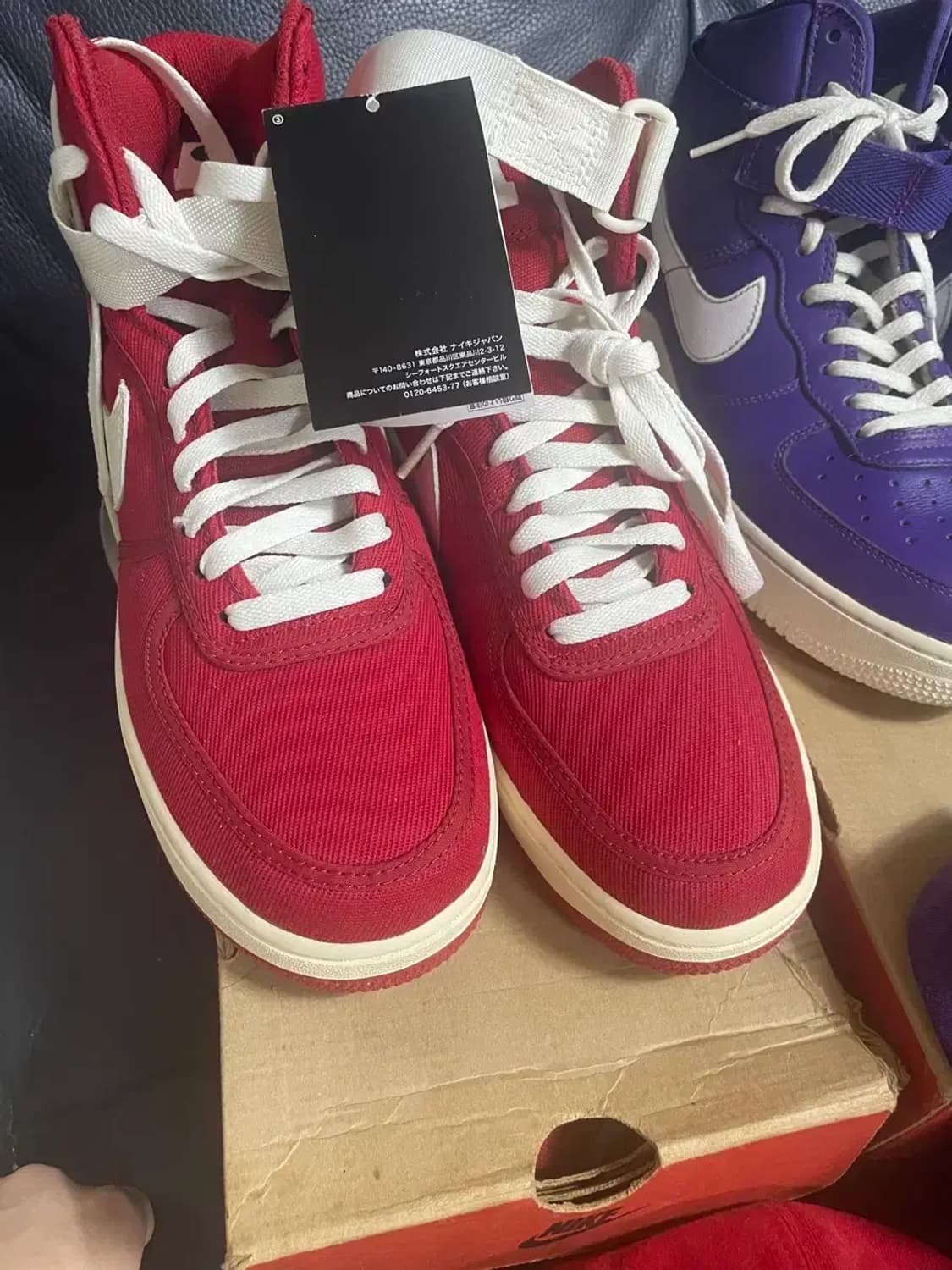 나이키 에어 포스1 cvs 빨흰 하이 상품이미지1