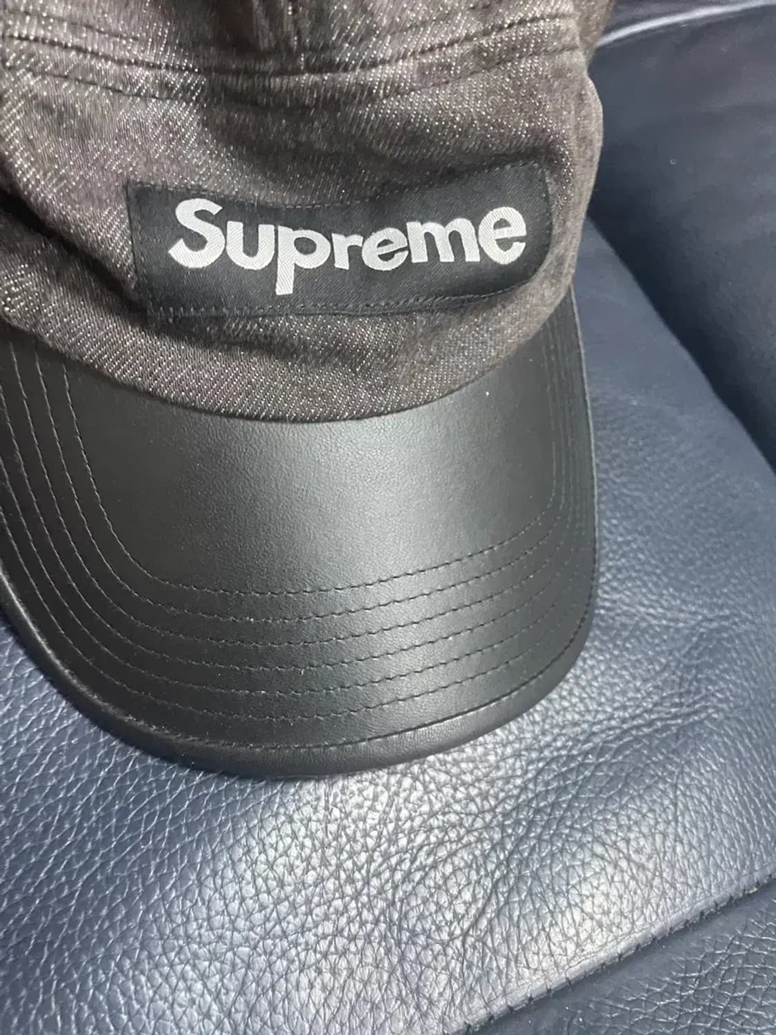 슈프림 캠프캡 블랙데님 상품이미지1