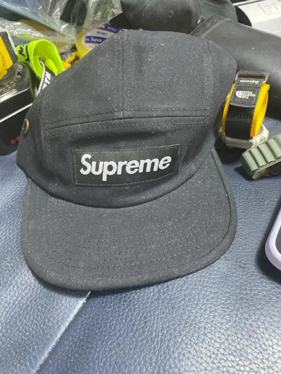 슈프림 캠프캡 블랙데님 상품이미지3