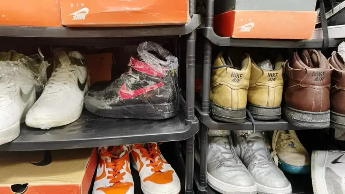 93 나이키 에어 포스 1 sc 하이 검정/빨강 상품이미지3