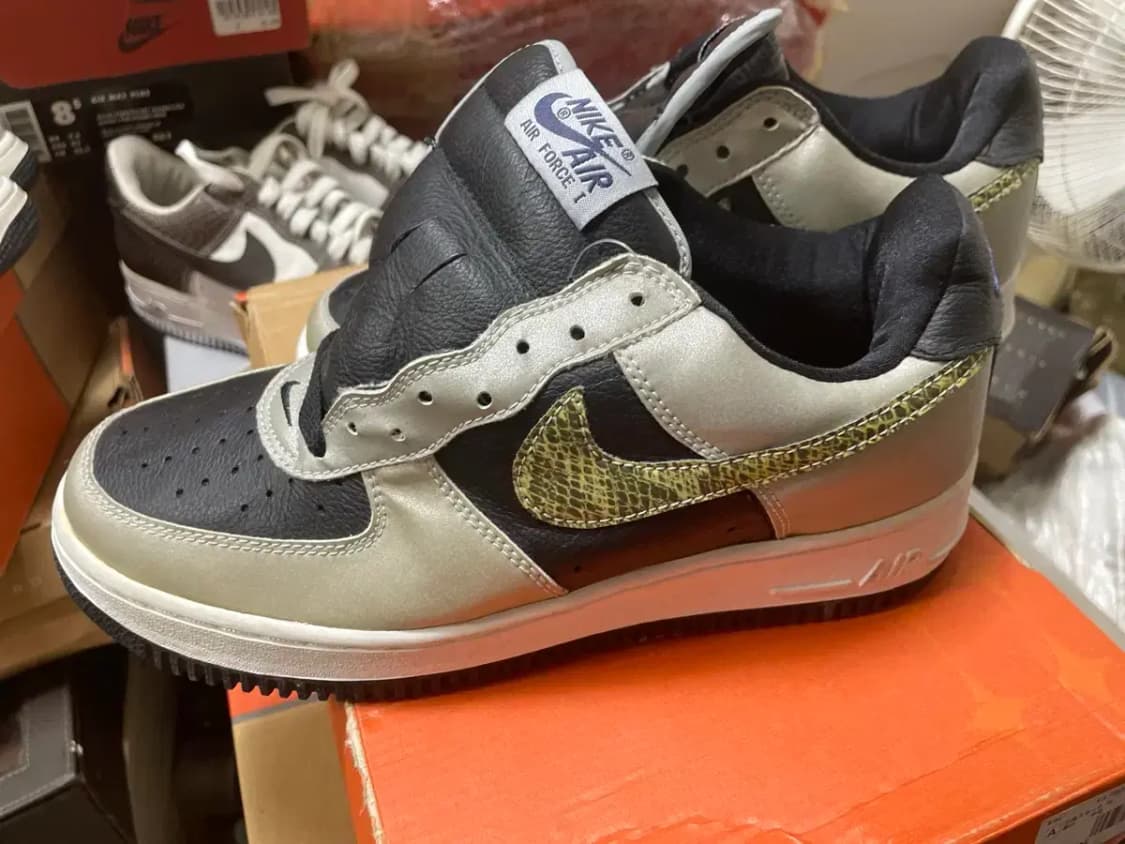 나이키 에어 포스1B  흑뱀피 OG 신품 01년 상품이미지2