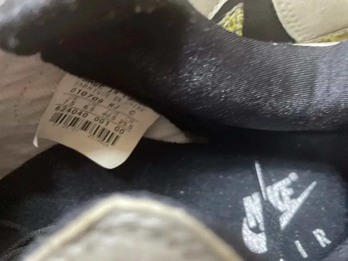 나이키 에어 포스1B  흑뱀피 OG 신품 01년 상품이미지3