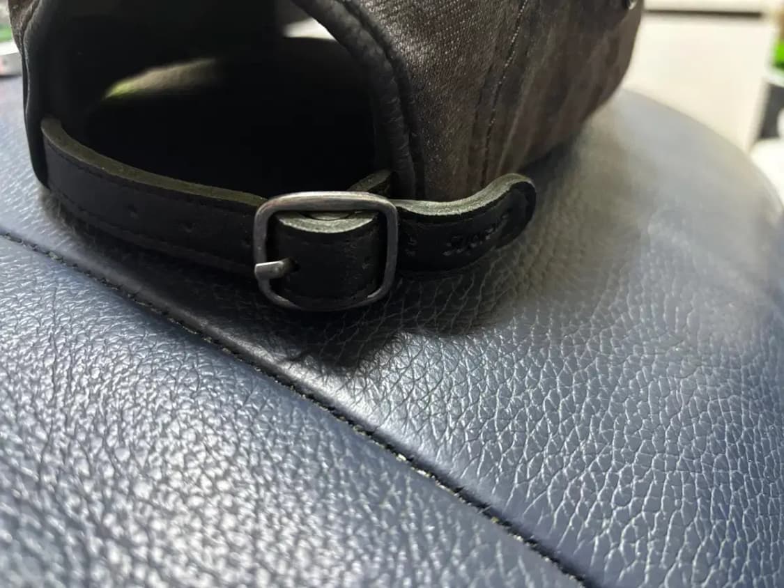 슈프림 데님 블랙 2중창 캠프캡 상품이미지2