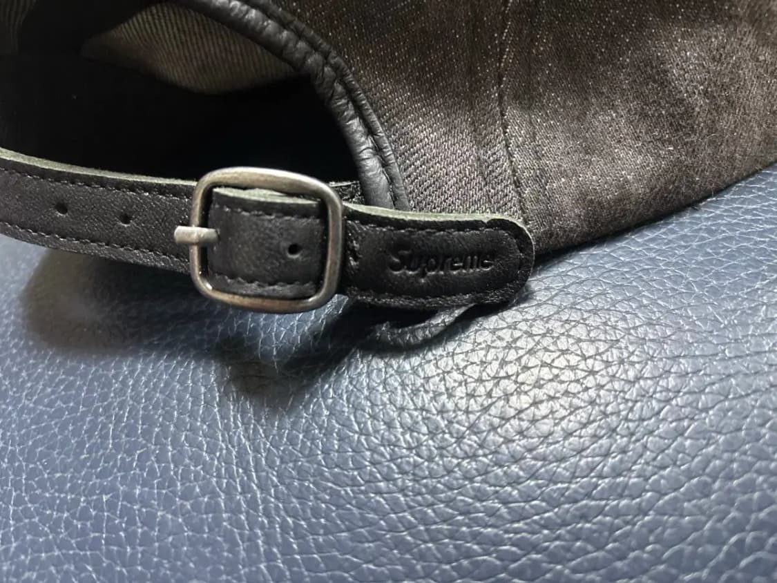 슈프림 데님 블랙 2중창 캠프캡 상품이미지5