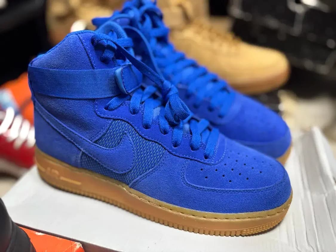 나이키 에어포스 1 하이 07 블루/생고무완창 상품이미지7