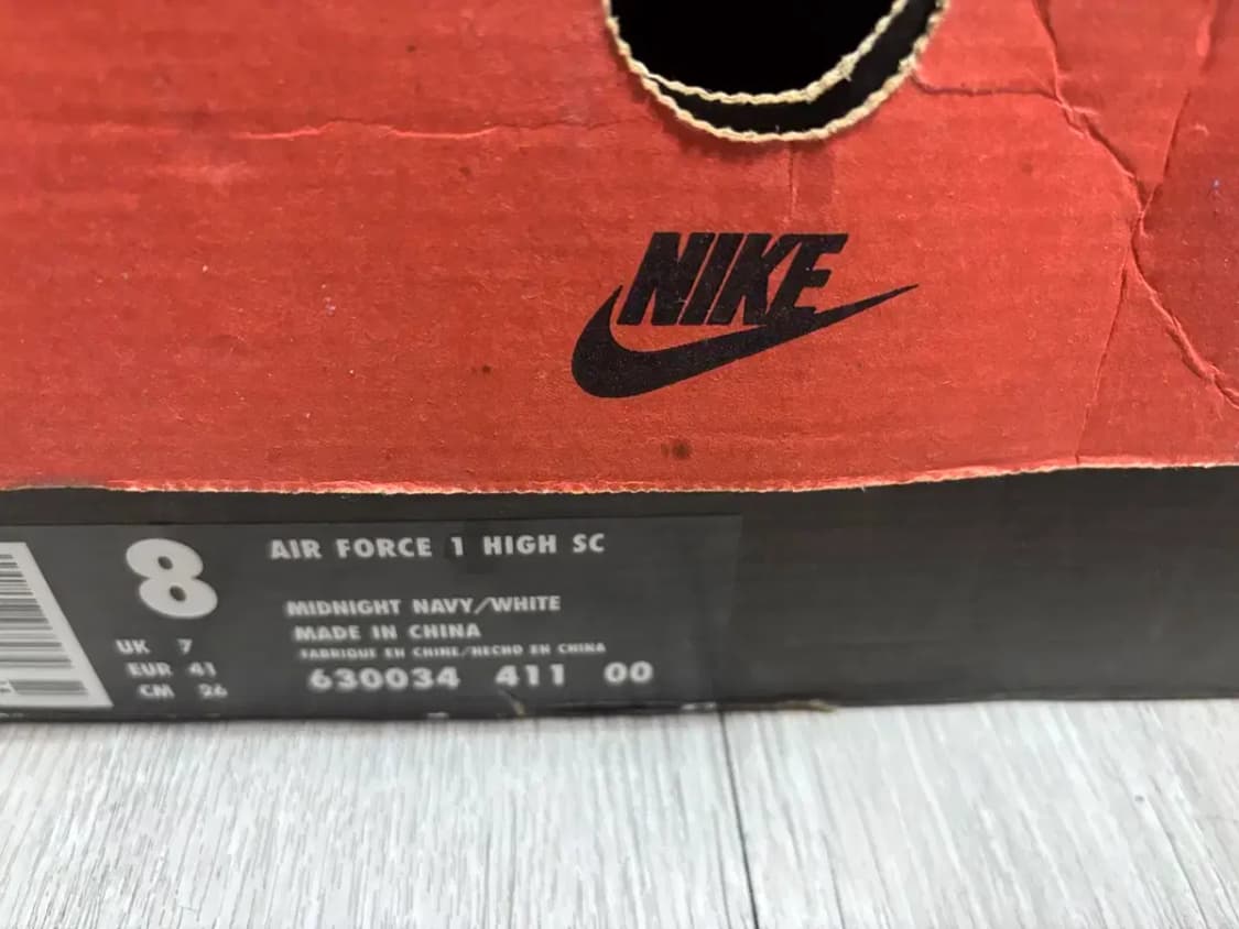 에어포스1 하이 sc 하이 네이비/화이트 상품이미지4