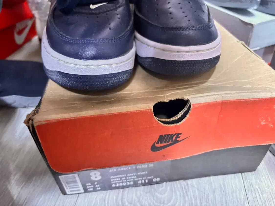 96 나이키 에어 포스 레더하이 남흰 신품 상품이미지2
