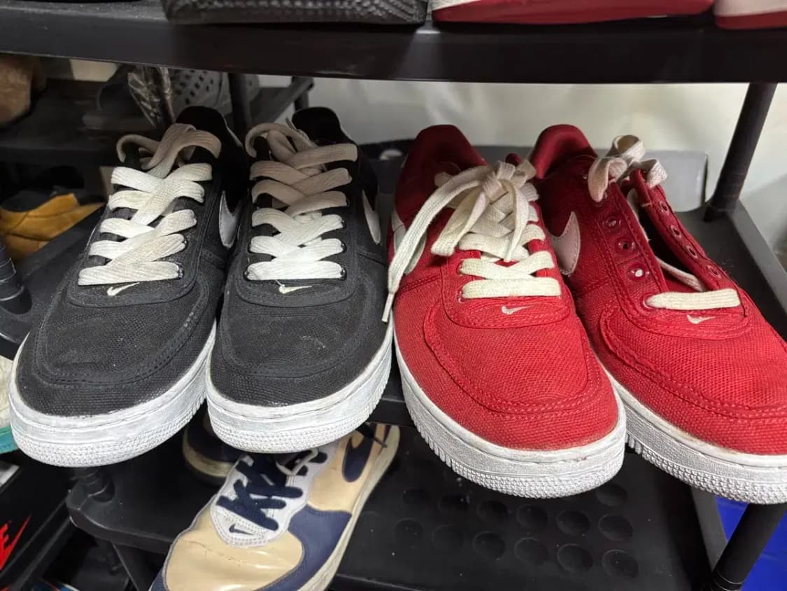 나이키 에어포스1 로우 cvs 빨흰 상품이미지2