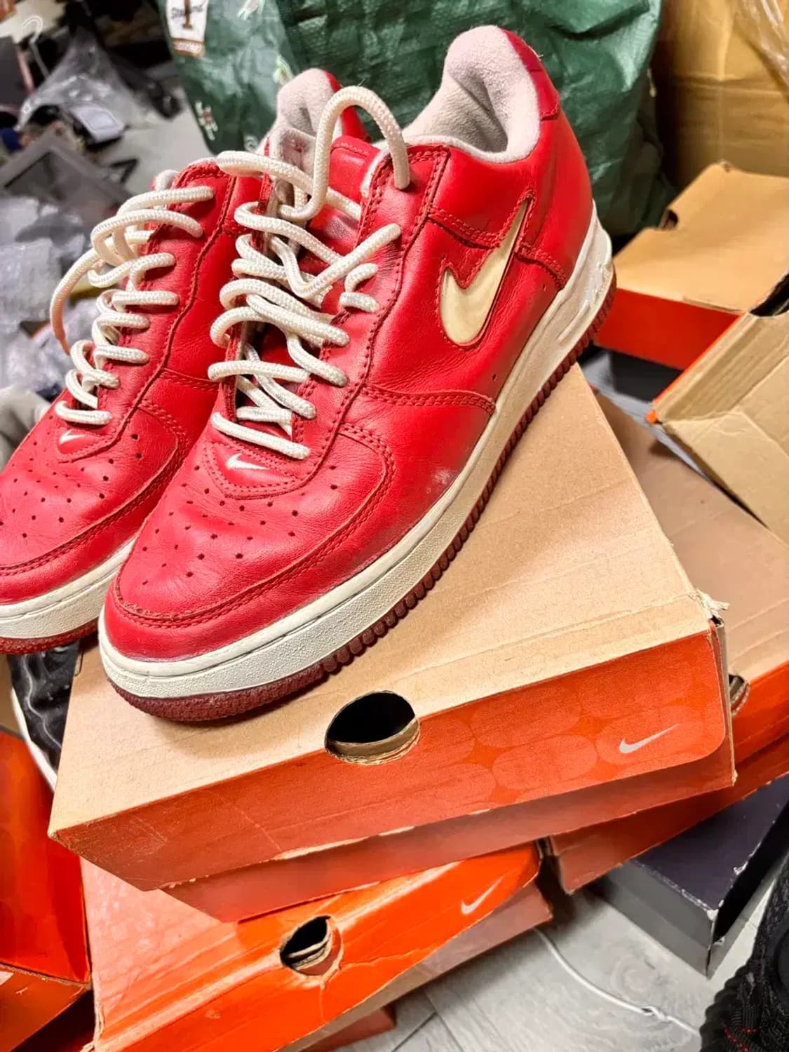 NIKE 나이키 에어 포스1 cl 케찹 로우 미품 상품이미지1