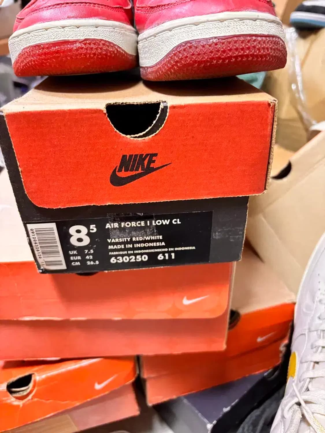 NIKE 나이키 에어 포스1 cl 케찹 로우 미품 상품이미지4