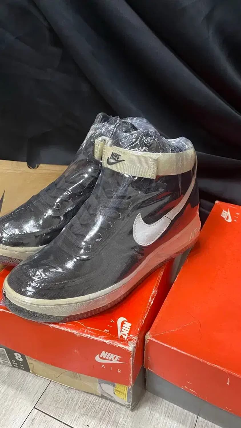 94년 nike air force 1 high canvas 검/흰 신품 상품이미지1