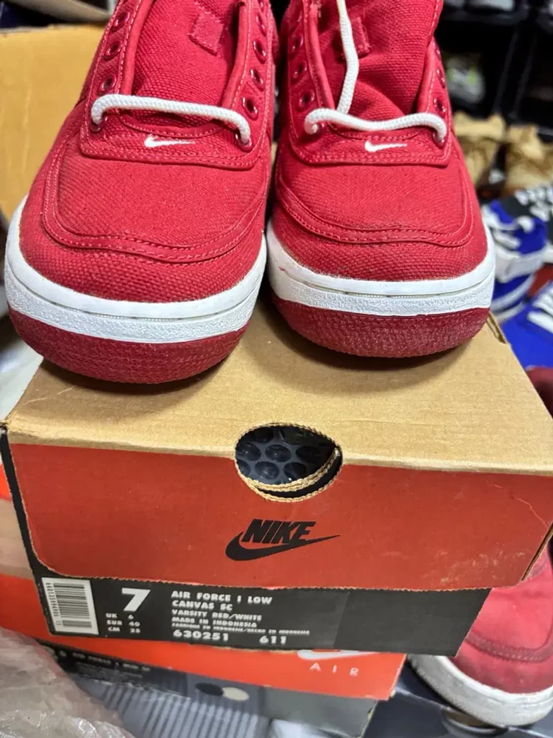 98 나이키 에어 포스1 cvs 로우 빨흰 상품이미지1