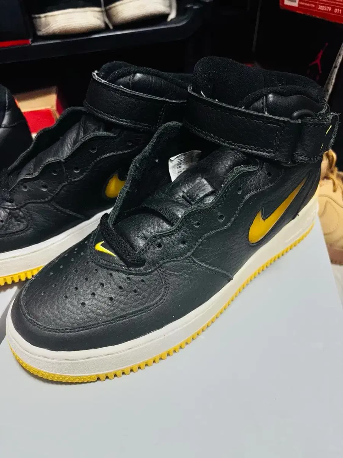 [255] 나이키 에어 포스1 미드 02년 검노 뽈록이 신품 상품이미지1