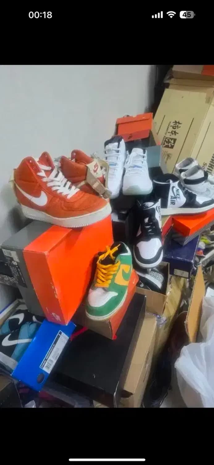 나이키 95년 에어 포스1 하이 cvs 주흰 상품이미지6