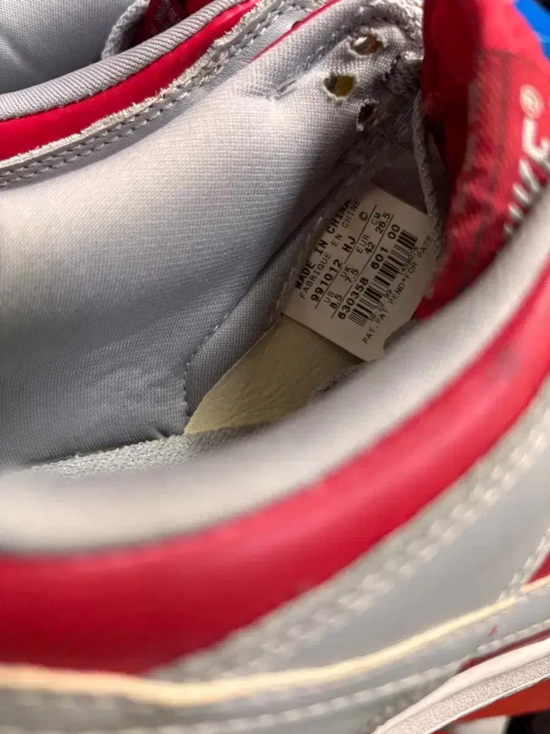 99년 NIKE DUNK LOW red/slv 상품이미지6