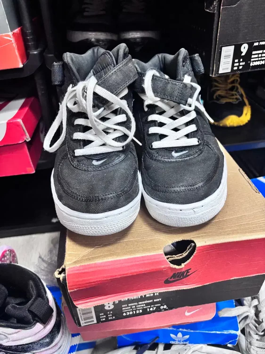 95년 나이키 에어 포스1 mid canvas 265 상품이미지2